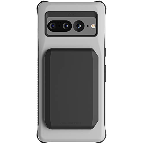 EXEC Pixel 7 Pro Case Wallet with Detachable Magnetic Credit Card Holder Heavy Duty Drop Protection Supports Wireless Charging Phone Cover Designed for 2022 Google Pixel7 Pro (Pixel 7 Pro / Gray)