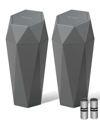 Car Trash Can with Lid (Dark Grey)