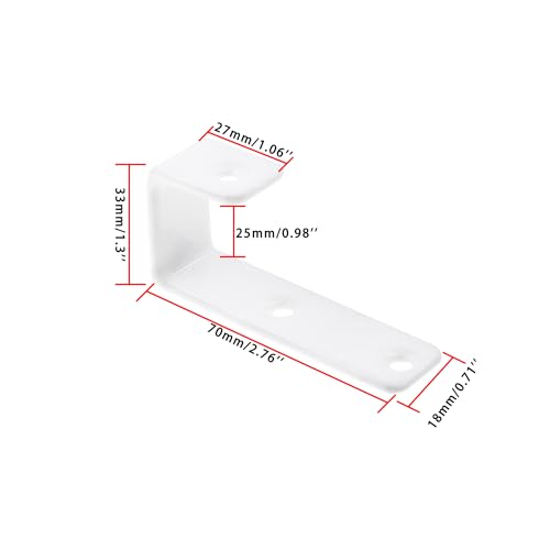 Bunk Bed Ladder Hooks Brackets (White)