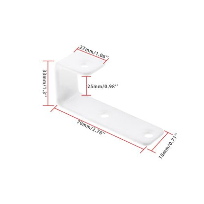 Bunk Bed Ladder Hooks Brackets (White)