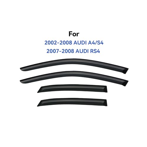 Window Visors Rain Guards for 2002 (2002-2008 Audi A4/S4)