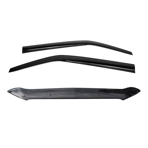 Front Bug Shield Hood Deflector & Window Visor for Mercedes Metris 2016 (Metris 2016-2024 / Deflectors Set)