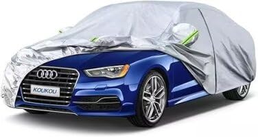 Waterproof Car Cover All Weather (A1-Fit sedan length ( up to 178") / silver)