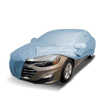Car Cover Waterproof All Weather for 1997 (Sky Gray / 34. Malibu 1997-2025)