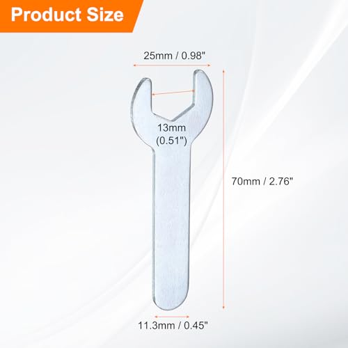 10pcs Small Wrench 13x70x1.5mm Metric U (13x70x1.5mm)
