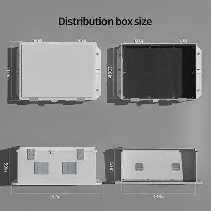 Outdoor Electrical Junction Box (15.7"H x 11"L x 5.9"W & Standard)