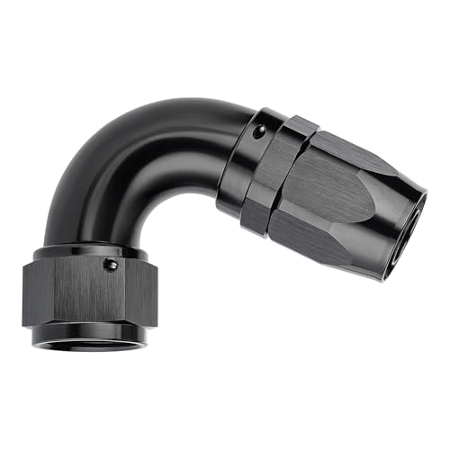 12AN 120 Degree One Piece Full Flow Hose End Fitting Swivel for CPE Braided Hose (12AN / 120 Degree)
