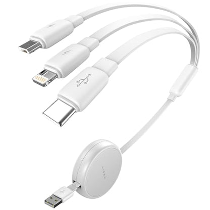 Multi Charging Cable (White / 3.7FT)