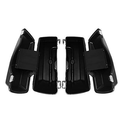 Hard Saddlebags Fit for Harley Touring Road King Glide 94 (Vivid Black 3# / For 1994-2013)