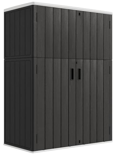 Outdoor Storage Cabinet Waterproof (Black)