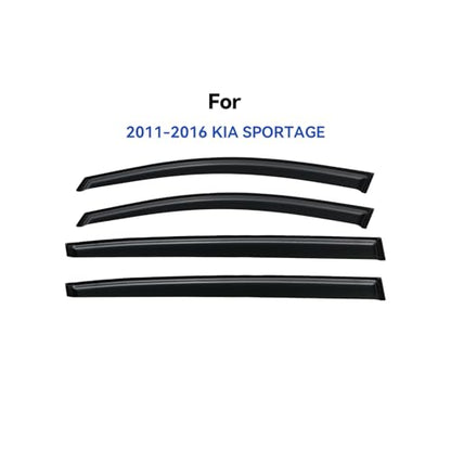 Window Visors Rain Guards for 2011 2012 2013 2014 2015 2016 Kia Sportage (2011-2016 Kia Sportage)