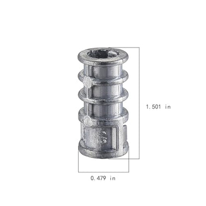 100pcs) 1/4 * 1-1/2 Lag Shield Anchor Long Zinc Alloy Bolts Concrete Anchors, Zinc Alloy Masonry Anchors Hole (1/4*1-1/2)