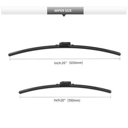 Front Windshield Wiper Blades for BMW X4 2019 (For BMW X4 / 2019-2025)