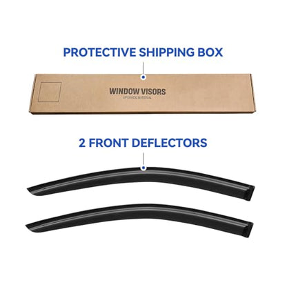 Window Visors Rain Guards for 2008 (2008-2020 Dodge Grand Caravan)