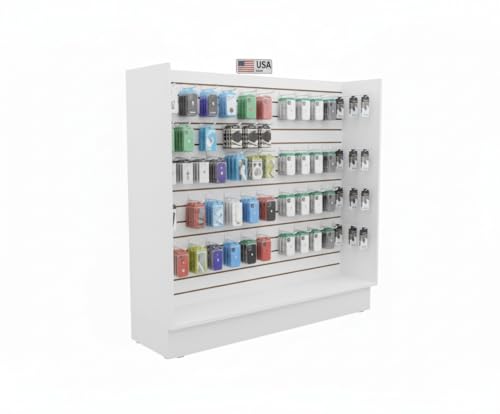 H Unit Slatwall Gondola Display (White)
