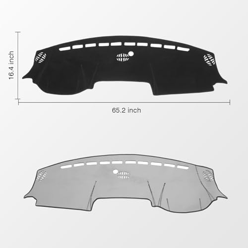 Black Dash Cover for Dodge RAM 1500 2500 3500 2019 (Ram 19-26(Black))