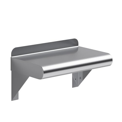 12 in. x 16 in. Stainless Steel Wall Mount Shelf (6 in. x 10 in.)
