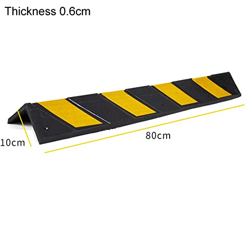 Reflective Rubber Wall Corner Guard (1pcs / Black+yellow)