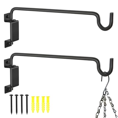 15" 360° Swivel Plant Hanger (Black / 15in-2U-Swivel)