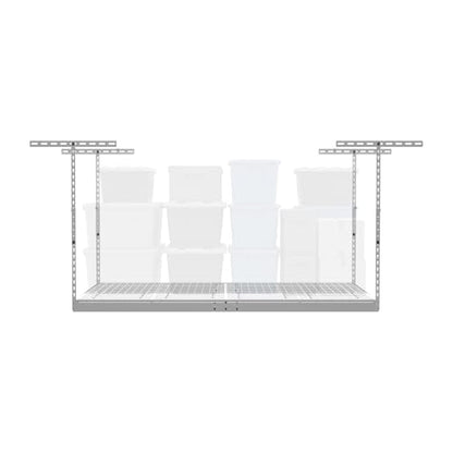 MonsterRax 4x6 Overhead Garage Storage Rack (White / 24"-45")