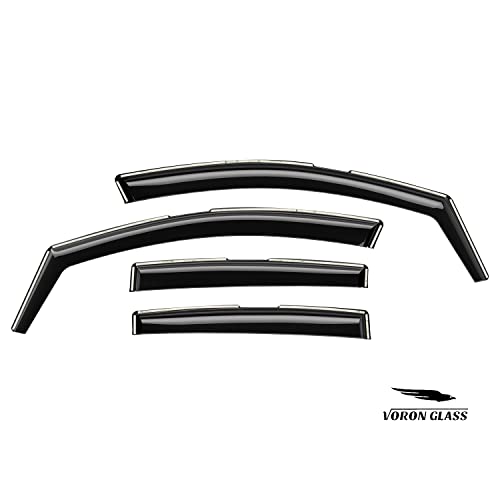 in Channel Extra Durable Rain Guards for Subaru XV Crosstrek 2018 (For XV Crosstrek 18-23/Impreza 17-23 Hatchback)