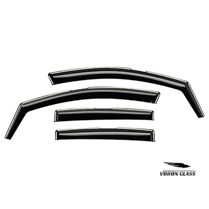 in Channel Extra Durable Rain Guards for Subaru XV Crosstrek 2018 (For XV Crosstrek 18-23/Impreza 17-23 Hatchback)