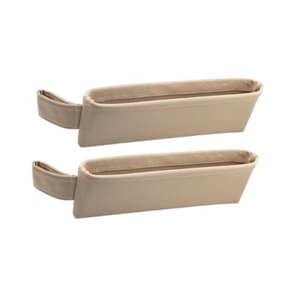 2PCS Car Seat Gap Filler Organizer (Beige)
