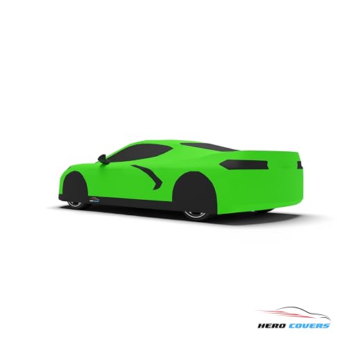 Car Cover I Fit for Corvette C8 I Indoor and Outdoor I Protection from Sun (Green)
