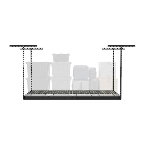 MonsterRax 4x6 Overhead Garage Storage Rack (Hammertone / 18"-33")