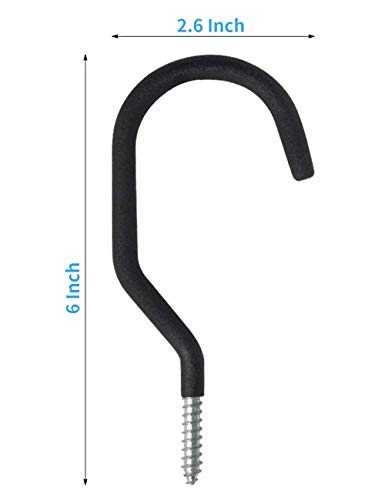 8 Pack Bike Hanger Storage Hook Rack (Standard Size 8 Pack Black)