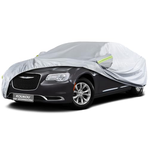 Oxford Car Cover Waterproof All Weather for Automobiles (C4-Fit sedan length (194" to 208"))