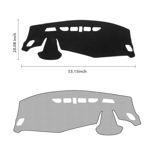 Black Dash Cover for Chevrolet (Trax 22-26(Black))