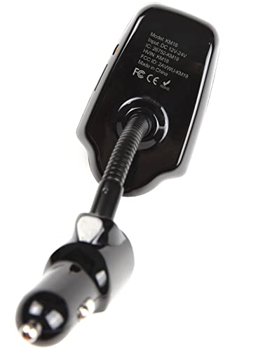 Bluetooth 5.4 Car Adapter FM Transmitter with 1.44" LCD Screen Black (Black)