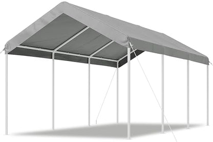10x20 FT Carport (Gray / 10x20 FT)