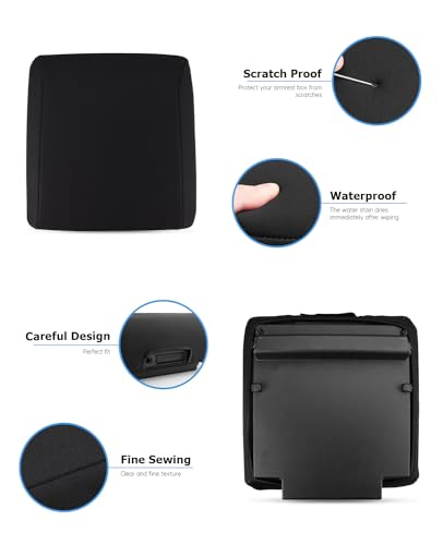 Center Console Cover for 2025 2026 Ford F150 Accessories Interior 2021 2022 2023 2024 Car Middle Arm Rest Armrest Lid Seat Cover Protector Elbow Cushion Pad (Neoprene / 2021-2026)