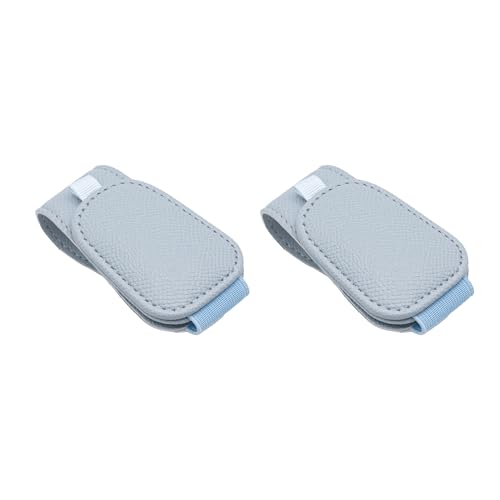 2 Packs Magnetic Sunglass Holder for Car Visor (Blue / 2pcs)