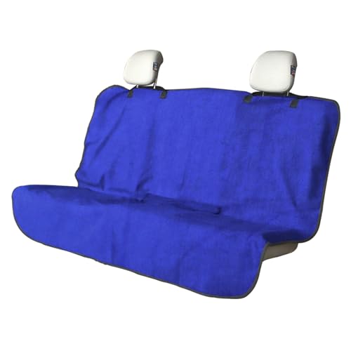 Back Seat Cover for Car Trucks Van SUV Jeep (Rear Bench Seat Towel / Blue)