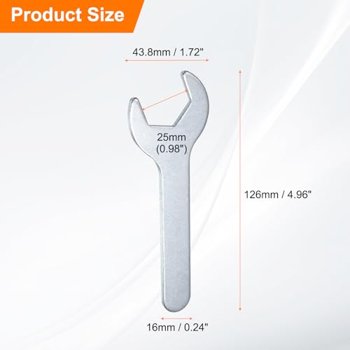 10pcs Small Wrench 25x126x2.8mm Metric U (25x126x2.8mm)