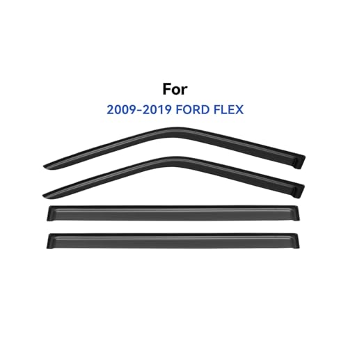 Window Visors Rain Guards for 2009 (2009-2019 Ford Flex)