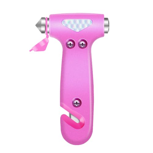 Car Glass Breaker and Seatbelt Cutter (Pink-1pc.)
