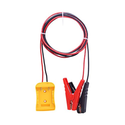Jumper Adapter with Crocodile Clip Compatible with DEWALT 20V Batteries Portable Jump Starter for Car