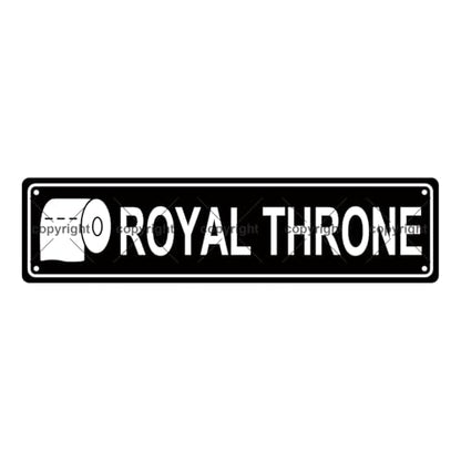 ROYAL THRONE SPACE Metal Tin Street Sign Bar Cafe Garage Cave Home Room Wall Bathroom Farmhouse Garden Porch Patio Decor (ROYAL THRONE)