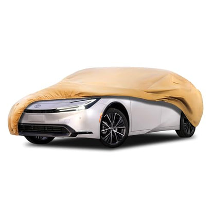 Heavy Duty Outdoor Car Cover Custom Fit for 2010 (Custom Fit Toyota Prius / brown)