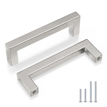 15 Pack 3-3/4 Inch Brushed Nickel Cabinet Pulls Kitchen Handles (Brushed Nickel / 3-3/4 Inch Hole Centers)