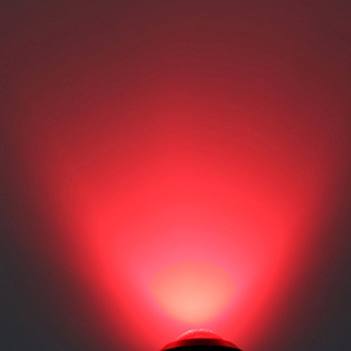 10Pcs 18mm 12V Red Eagle Eye LED Car Fog DRL Daytime Running Light Backup Reverse Tail Rock Lights Small bulb (Black case / Red light)