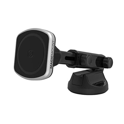 MP2WDEX2 XTSP MagicMount Pro2 Magnetic Car Phone Holder Extendo Telescoping Windshield or Dashboard Mount with Suction Cup Compatible with MagSafe (1 Pack)
