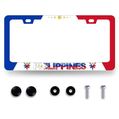 Philippine Flag License Plate Frame Philippines License Holder with 2 Holes (Flag Philippines)