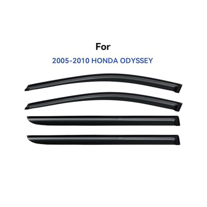 Window Visors Rain Guards for 2005 2006 2007 2008 2009 2010 Honda Odyssey (2005-2010 Honda Odyssey)