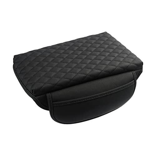 Center Console Cover Custom Fit for Hyundai Santa Cruz 2022 2023 2024 2025 2026 Armrest Cover Cushion Pad Santa Cruz Accessories PU Leather Armrest Seat Box Protector with Pockets Storage Bag (Size for Hyundai Santa Cruz 2022-2026)