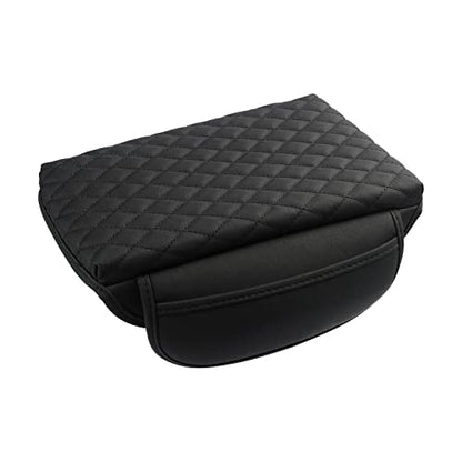 Center Console Cover Custom Fit for Hyundai Santa Cruz 2022 2023 2024 2025 2026 Armrest Cover Cushion Pad Santa Cruz Accessories PU Leather Armrest Seat Box Protector with Pockets Storage Bag (Size for Hyundai Santa Cruz 2022-2026)